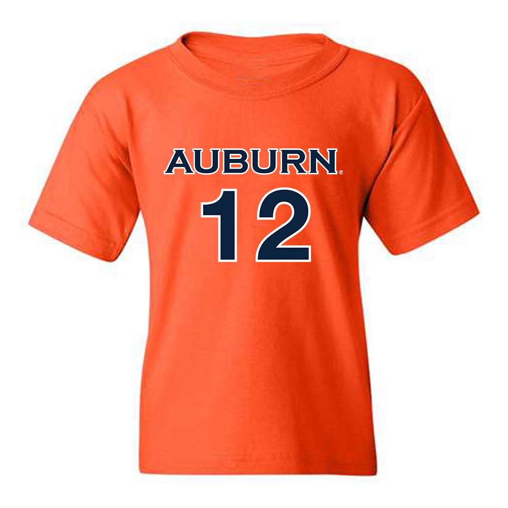 Auburn - NCAA Women's Soccer : Haley Duca - Orange Replica Shersey Youth T-Shirt