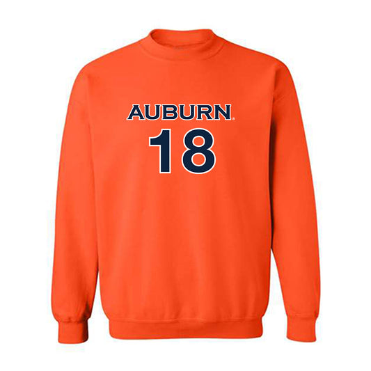 Auburn - NCAA Women's Soccer : Jaycie Silhan - Orange Replica Shersey Sweatshirt