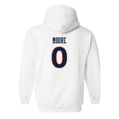 Auburn - NCAA Women's Soccer : Madeline Moore - White Replica Shersey Hooded Sweatshirt