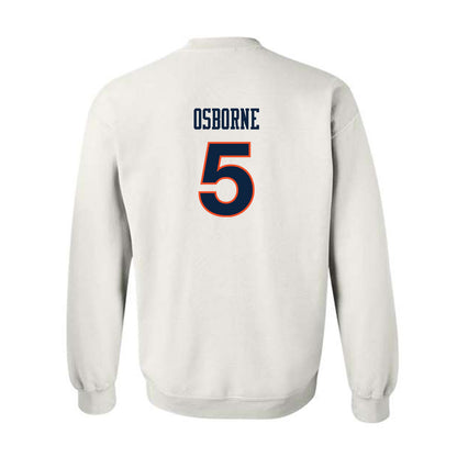 Auburn - NCAA Women's Soccer : Jessica Osborne - White Replica Shersey Sweatshirt