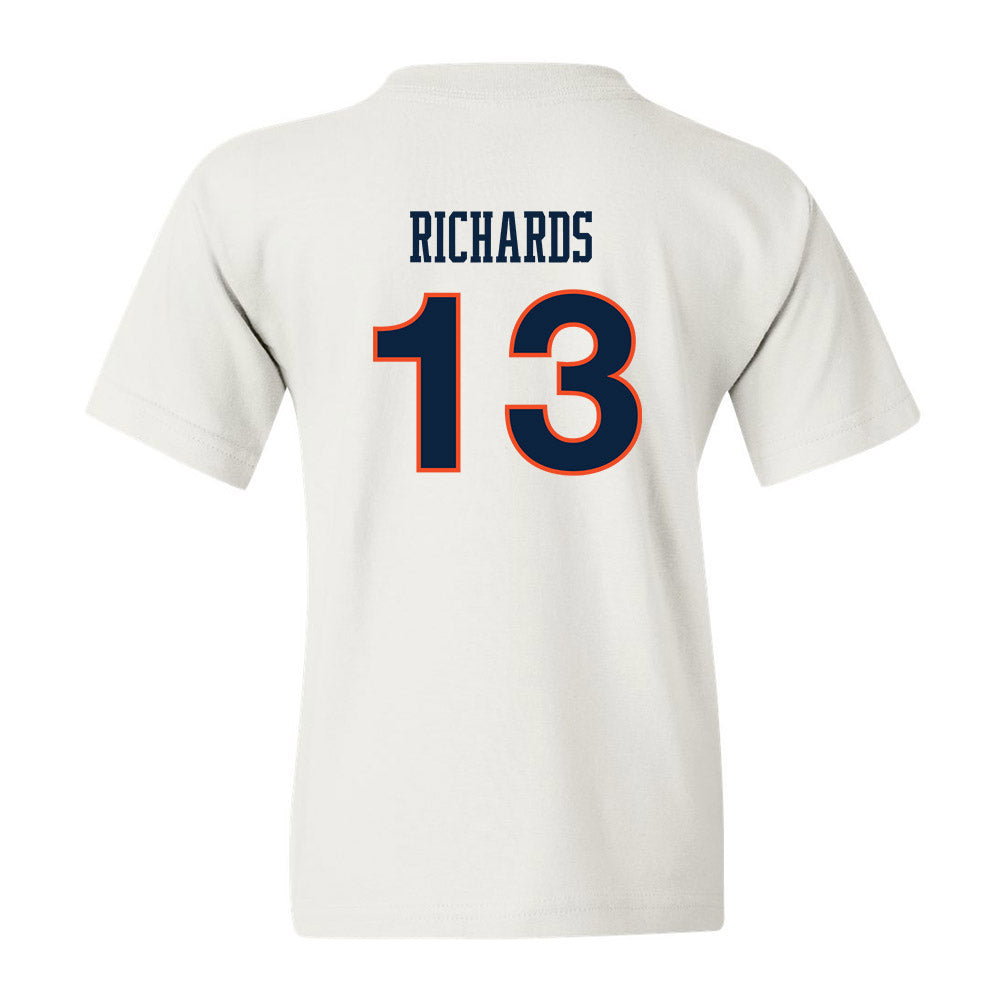 Auburn - NCAA Women's Soccer : Taylor Richards - White Replica Shersey Youth T-Shirt