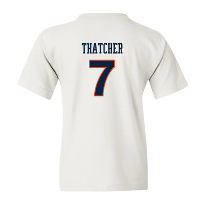 Auburn - NCAA Women's Soccer : Carly Thatcher - White Replica Shersey Youth T-Shirt