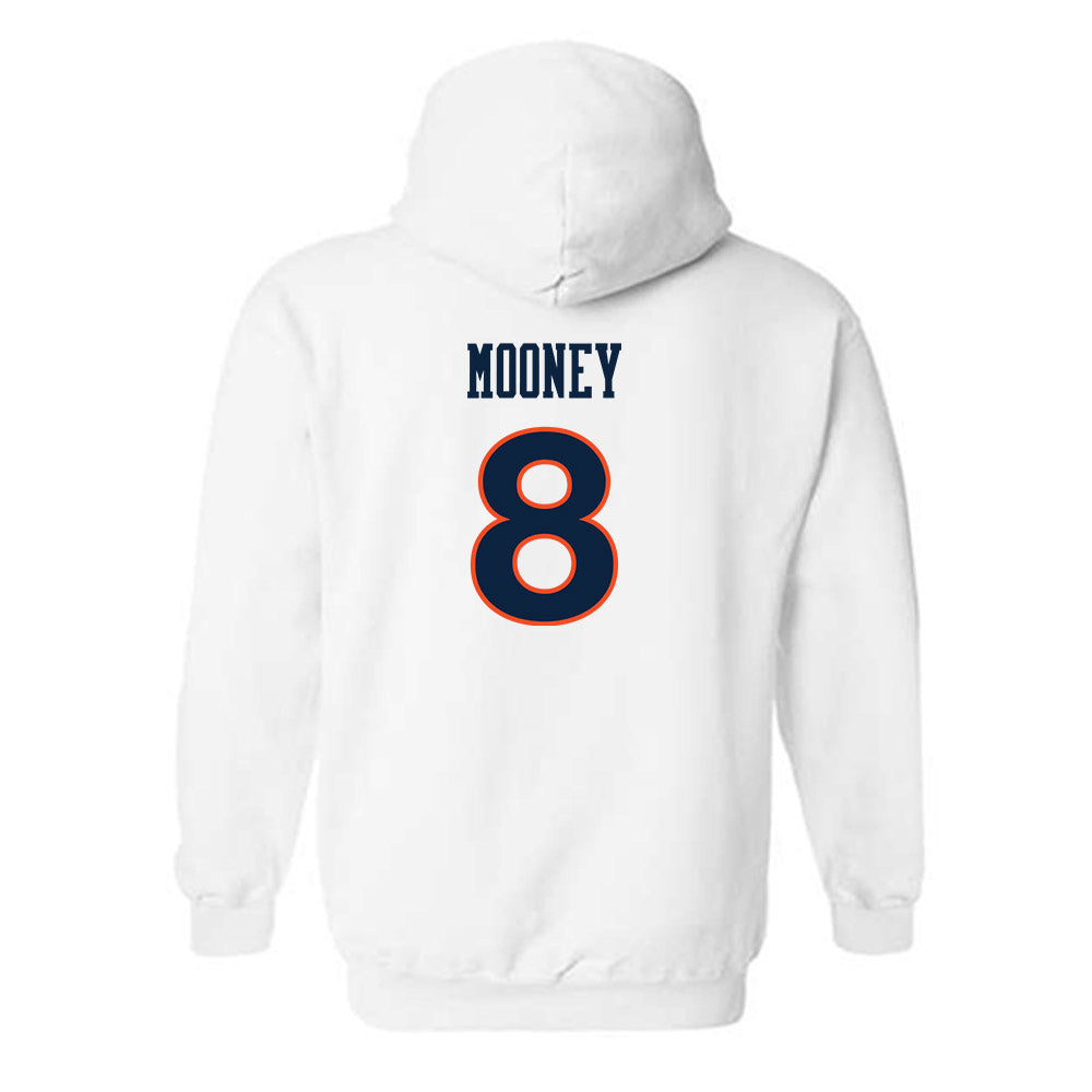 Auburn - NCAA Women's Soccer : Mallory Mooney - White Replica Shersey Hooded Sweatshirt