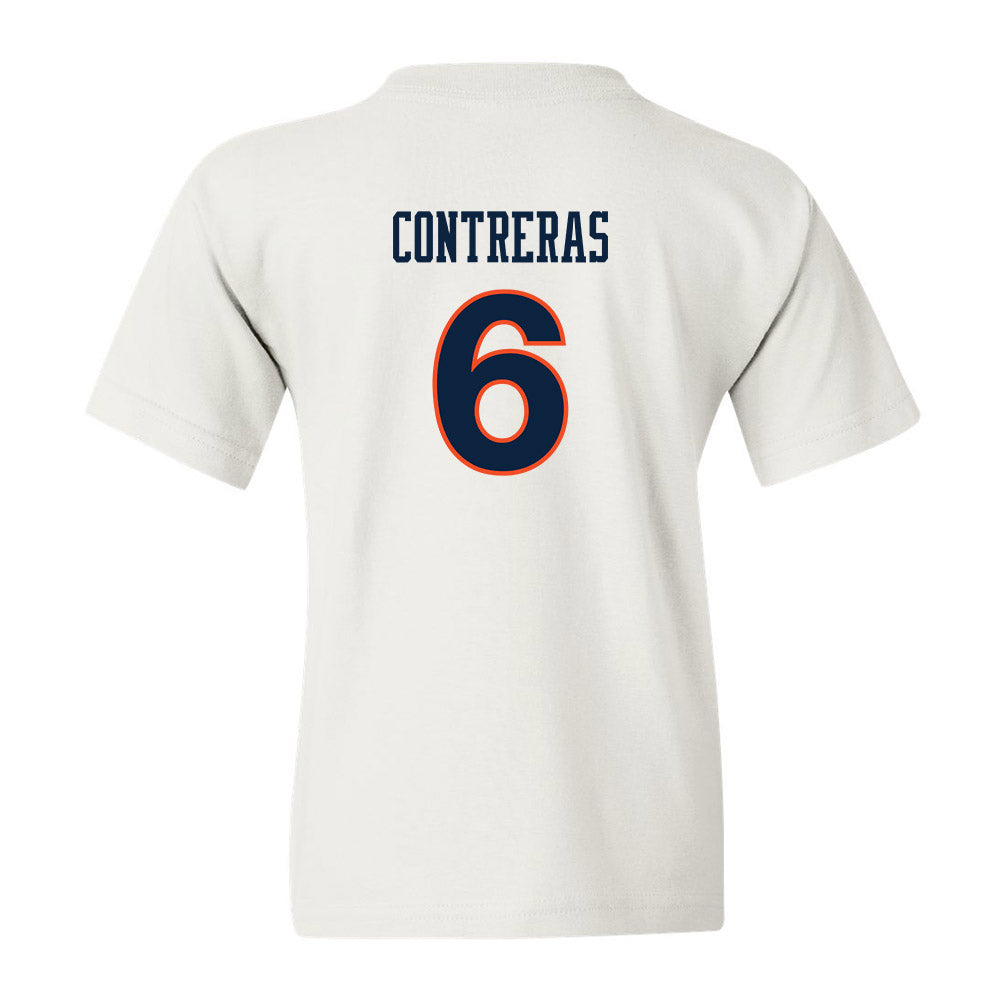 Auburn - NCAA Women's Soccer : Becky Contreras - White Replica Shersey Youth T-Shirt