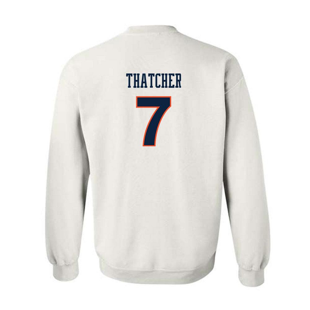 Auburn - NCAA Women's Soccer : Carly Thatcher - White Replica Shersey Sweatshirt
