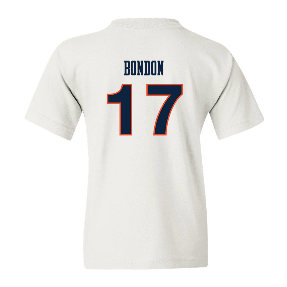 Auburn - NCAA Women's Soccer : Maddison Bondon - White Replica Shersey Youth T-Shirt