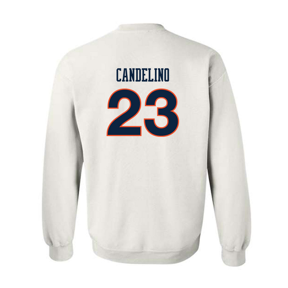 Auburn - NCAA Women's Soccer : Olivia Candelino - White Replica Shersey Sweatshirt