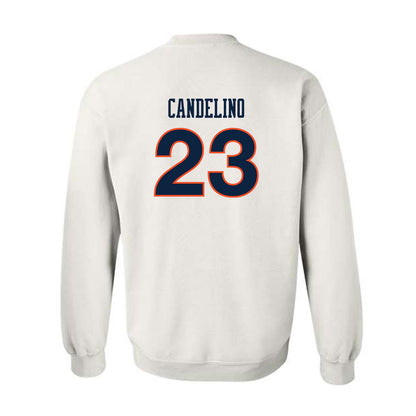 Auburn - NCAA Women's Soccer : Olivia Candelino - White Replica Shersey Sweatshirt