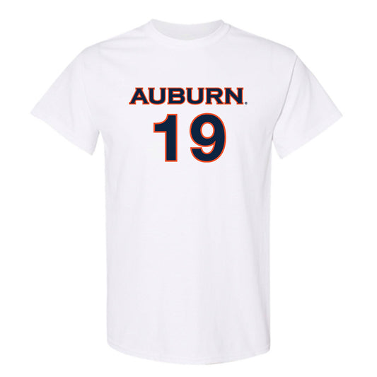 Auburn - NCAA Women's Soccer : Marissa Arias - White Replica Shersey Short Sleeve T-Shirt