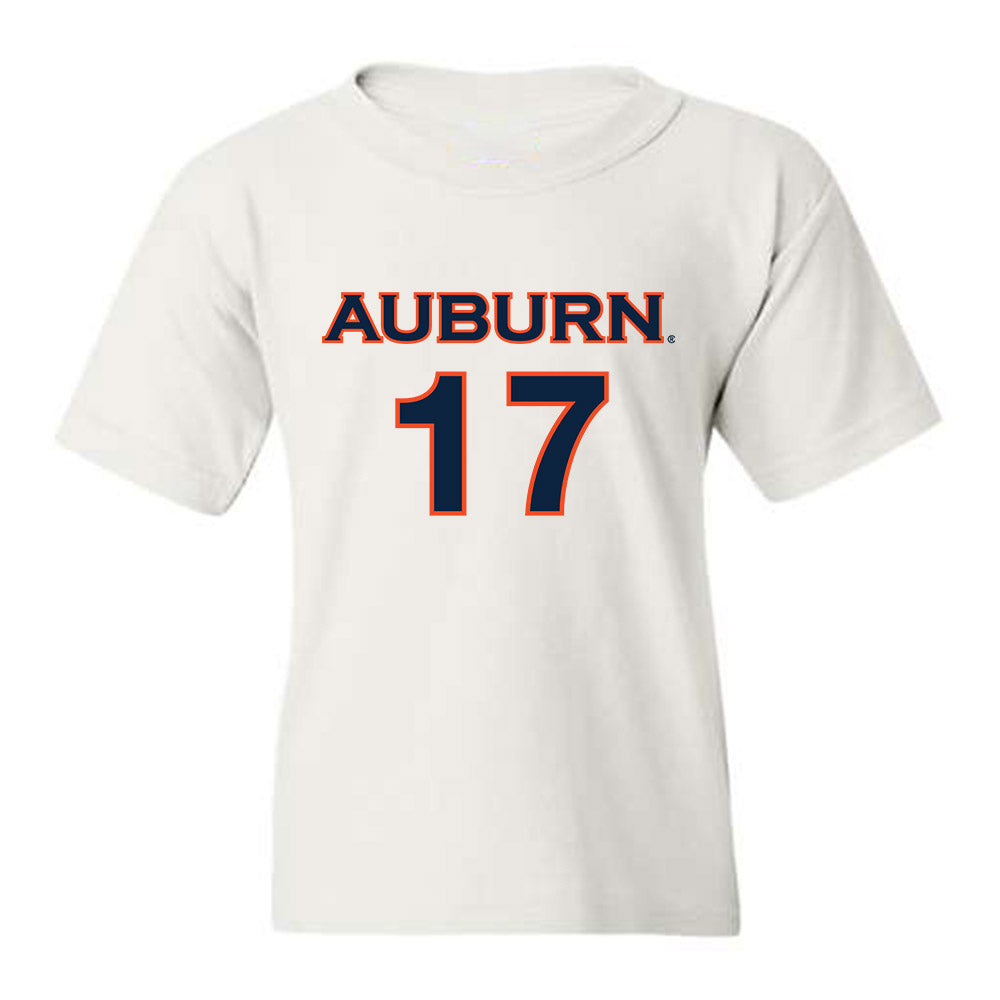 Auburn - NCAA Women's Soccer : Maddison Bondon - White Replica Shersey Youth T-Shirt