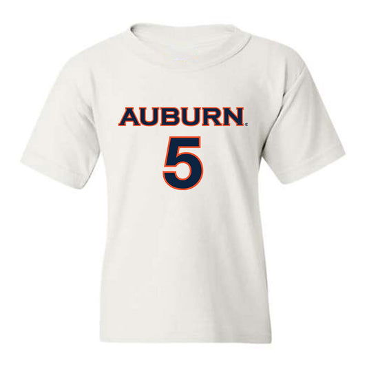 Auburn - NCAA Women's Soccer : Jessica Osborne - White Replica Shersey Youth T-Shirt