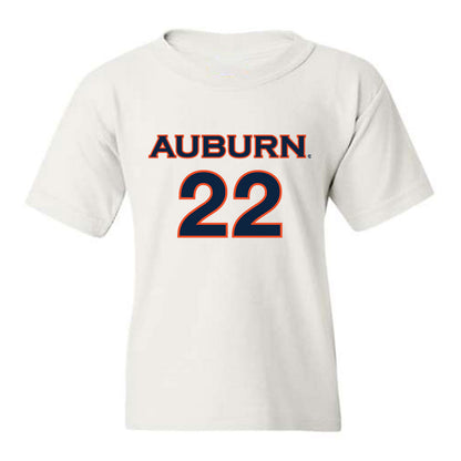 Auburn - NCAA Women's Soccer : Olivia Woodson - White Replica Shersey Youth T-Shirt