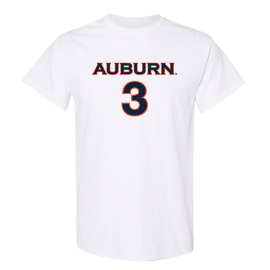 Auburn - NCAA Women's Soccer : Helene Tyburczy - White Replica Shersey Short Sleeve T-Shirt