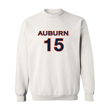 Auburn - NCAA Women's Soccer : Sydnie Thibodaux - White Replica Shersey Sweatshirt