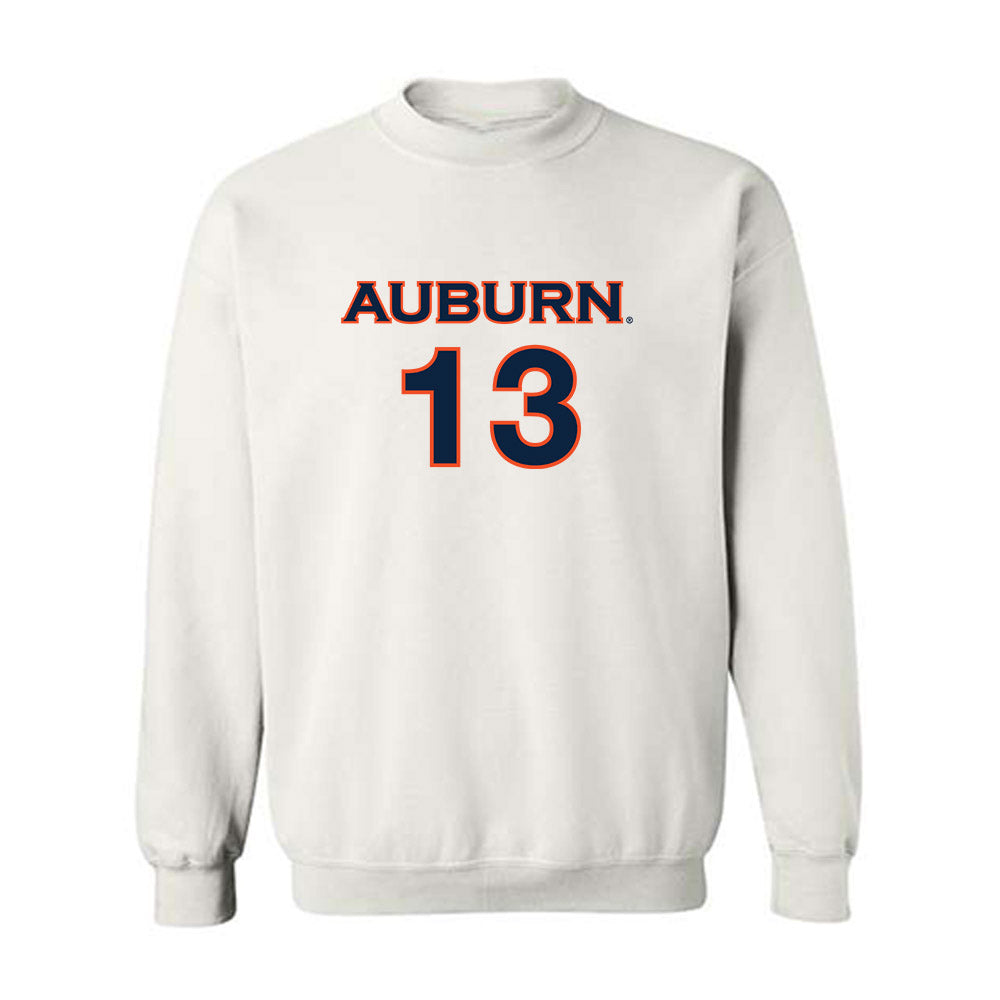 Auburn - NCAA Women's Soccer : Taylor Richards - White Replica Shersey Sweatshirt