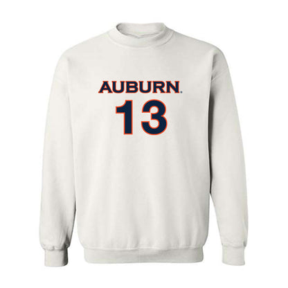 Auburn - NCAA Women's Soccer : Taylor Richards - White Replica Shersey Sweatshirt