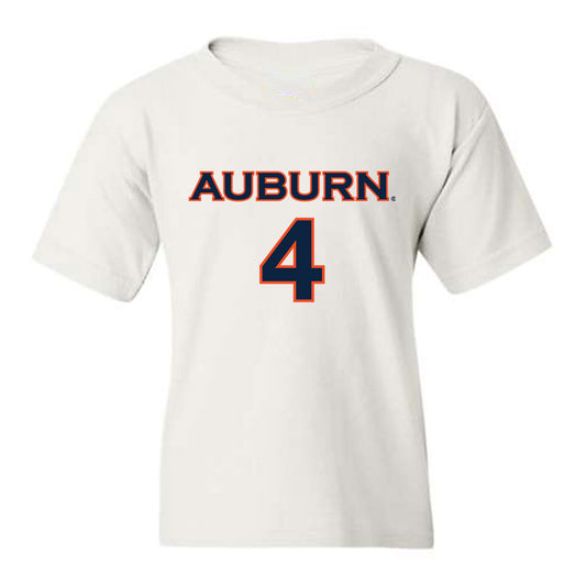 Auburn - NCAA Women's Soccer : Anna Haddock - White Replica Shersey Youth T-Shirt