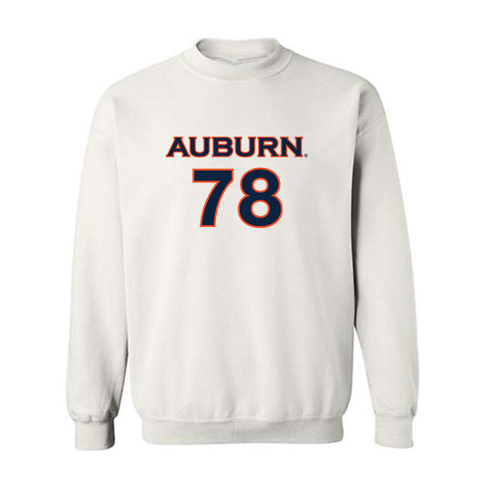 Auburn - NCAA Women's Soccer : Jenna Sapong - White Replica Shersey Sweatshirt