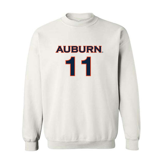 Auburn - NCAA Women's Soccer : LJ Knox - White Replica Shersey Sweatshirt