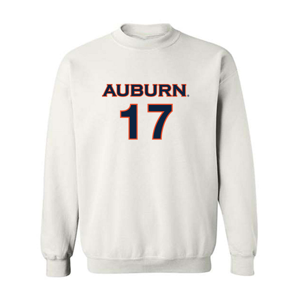 Auburn - NCAA Women's Soccer : Maddison Bondon - White Replica Shersey Sweatshirt