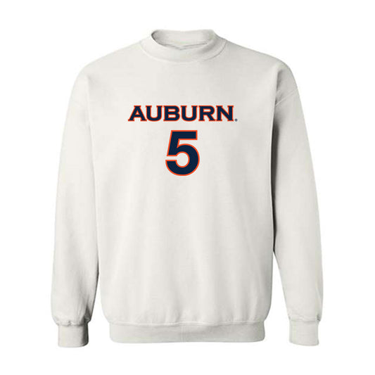Auburn - NCAA Women's Soccer : Jessica Osborne - White Replica Shersey Sweatshirt