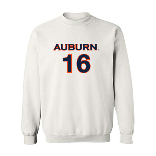 Auburn - NCAA Women's Soccer : Dylan Driver - White Replica Shersey Sweatshirt