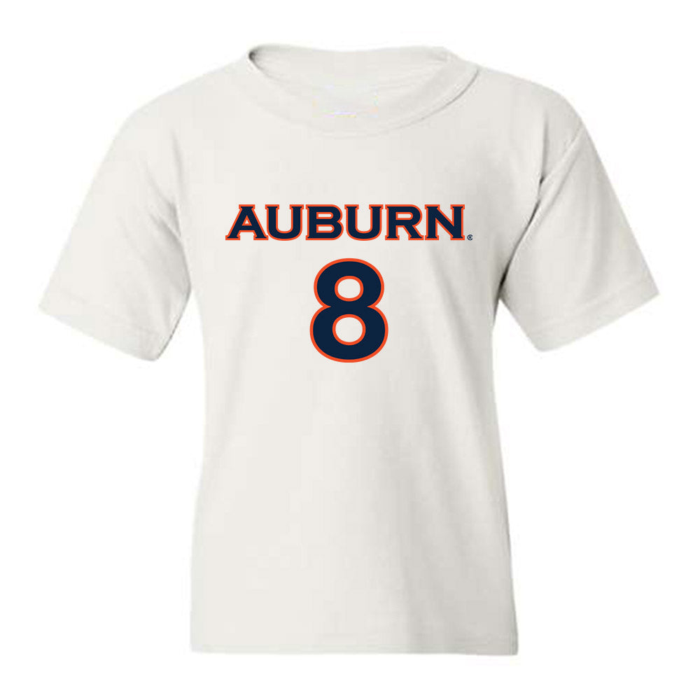 Auburn - NCAA Women's Soccer : Mallory Mooney - White Replica Shersey Youth T-Shirt