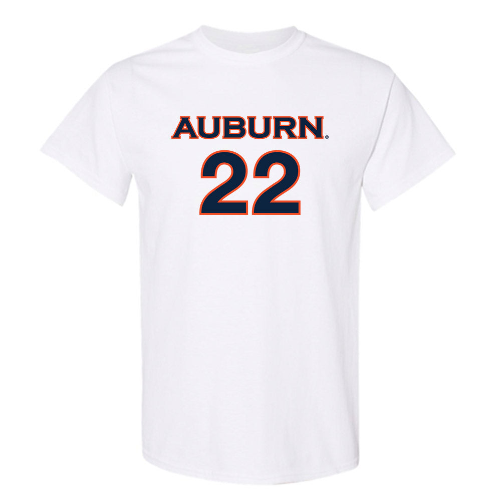 Auburn - NCAA Women's Soccer : Olivia Woodson - White Replica Shersey Short Sleeve T-Shirt