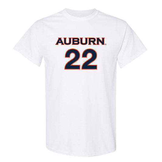 Auburn - NCAA Women's Soccer : Olivia Woodson - White Replica Shersey Short Sleeve T-Shirt