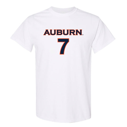 Auburn - NCAA Women's Soccer : Carly Thatcher - White Replica Shersey Short Sleeve T-Shirt