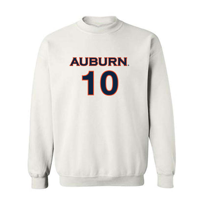 Auburn - NCAA Women's Soccer : Samantha Brown - White Replica Shersey Sweatshirt