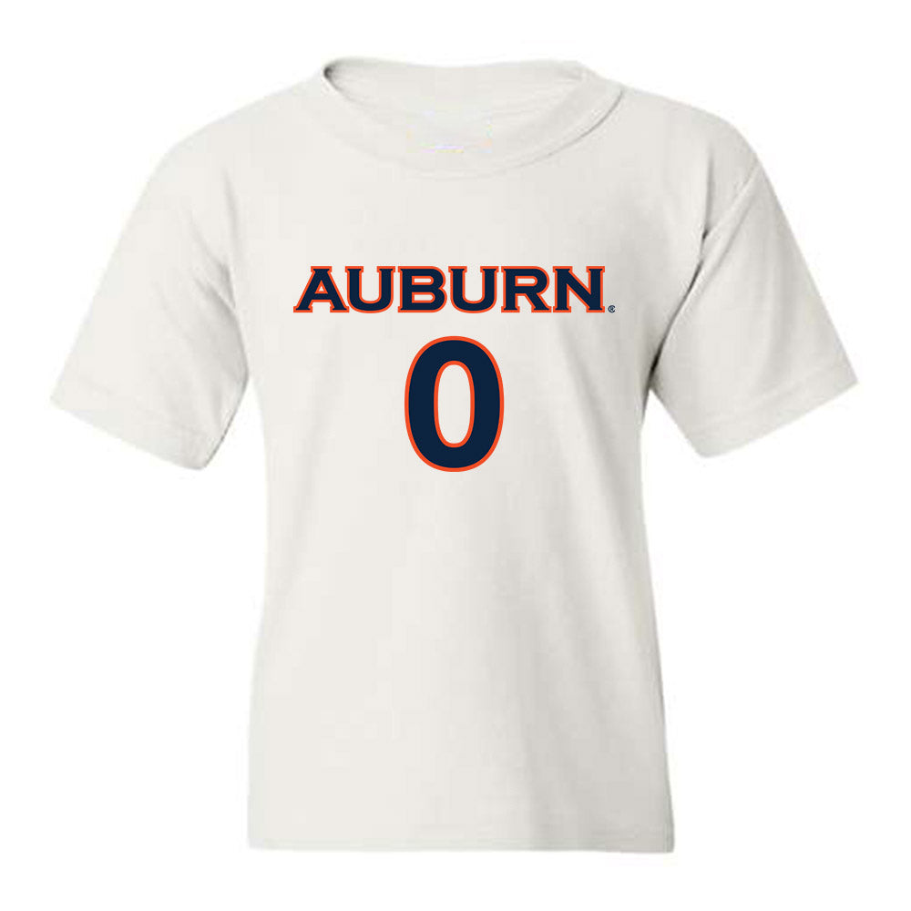 Auburn - NCAA Women's Soccer : Madeline Moore - White Replica Shersey Youth T-Shirt