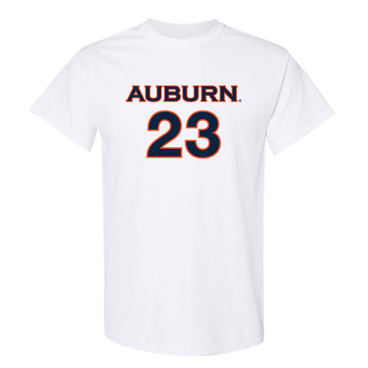 Auburn - NCAA Women's Soccer : Olivia Candelino - White Replica Shersey Short Sleeve T-Shirt