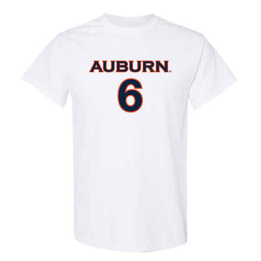 Auburn - NCAA Women's Soccer : Becky Contreras - White Replica Shersey Short Sleeve T-Shirt