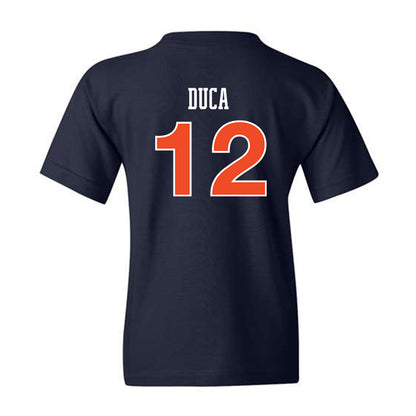 Auburn - NCAA Women's Soccer : Haley Duca - Navy Replica Shersey Youth T-Shirt