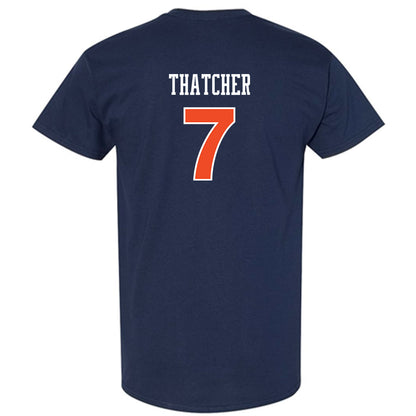 Auburn - NCAA Women's Soccer : Carly Thatcher - Navy Replica Shersey Short Sleeve T-Shirt
