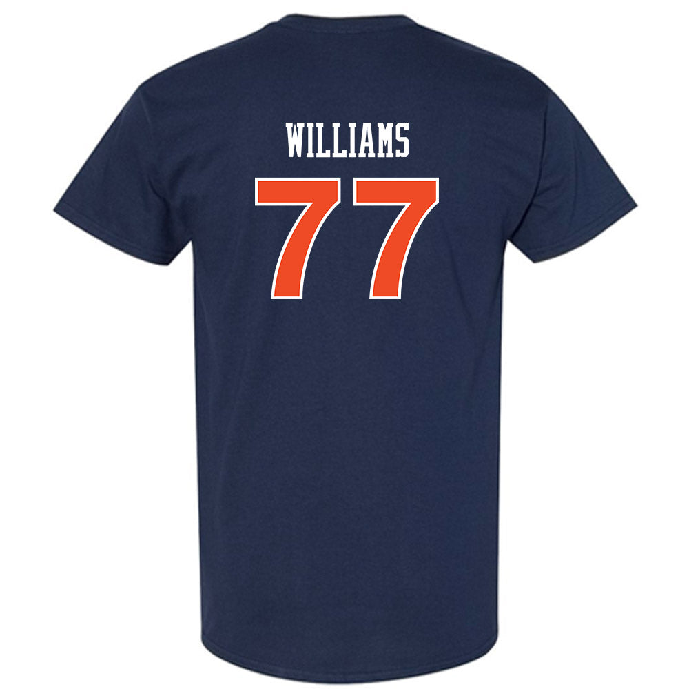 Auburn - NCAA Women's Soccer : Mya Williams - Navy Replica Shersey Short Sleeve T-Shirt