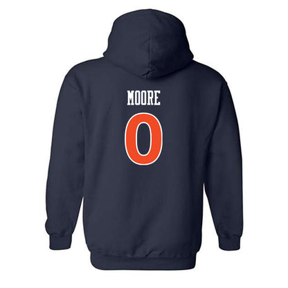 Auburn - NCAA Women's Soccer : Madeline Moore - Navy Replica Shersey Hooded Sweatshirt
