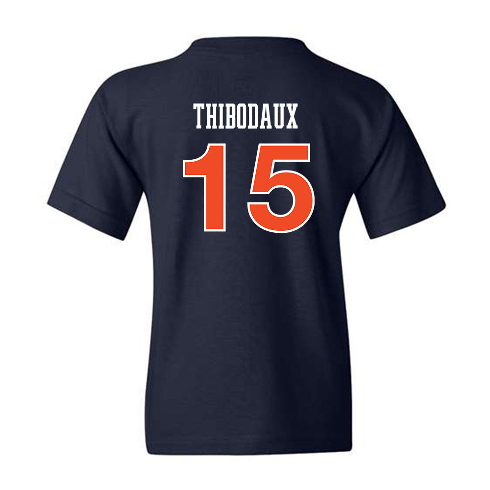 Auburn - NCAA Women's Soccer : Sydnie Thibodaux - Navy Replica Shersey Youth T-Shirt