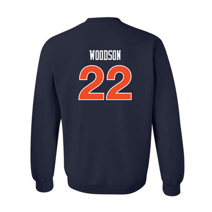 Auburn - NCAA Women's Soccer : Olivia Woodson - Navy Replica Shersey Sweatshirt