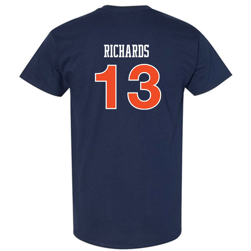 Auburn - NCAA Women's Soccer : Taylor Richards - Navy Replica Shersey Short Sleeve T-Shirt