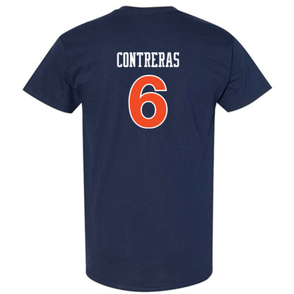 Auburn - NCAA Women's Soccer : Becky Contreras - Navy Replica Shersey Short Sleeve T-Shirt