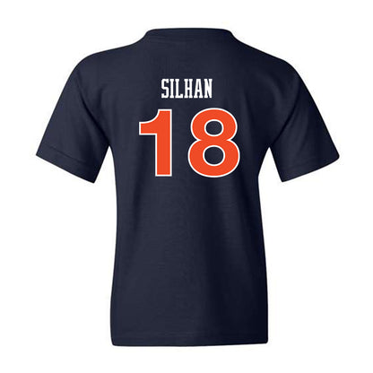 Auburn - NCAA Women's Soccer : Jaycie Silhan - Navy Replica Shersey Youth T-Shirt