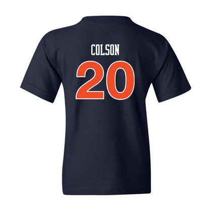 Auburn - NCAA Women's Soccer : Hayden Colson - Navy Replica Shersey Youth T-Shirt