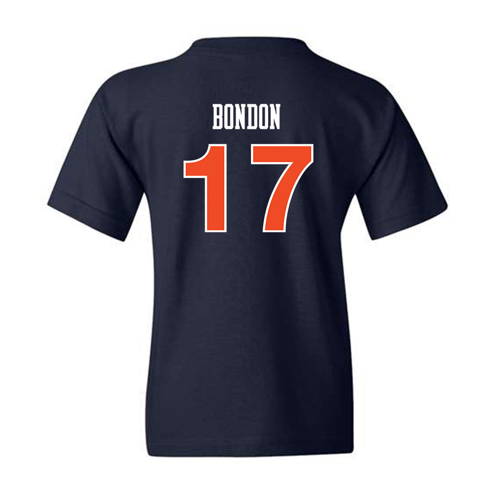 Auburn - NCAA Women's Soccer : Maddison Bondon - Navy Replica Shersey Youth T-Shirt