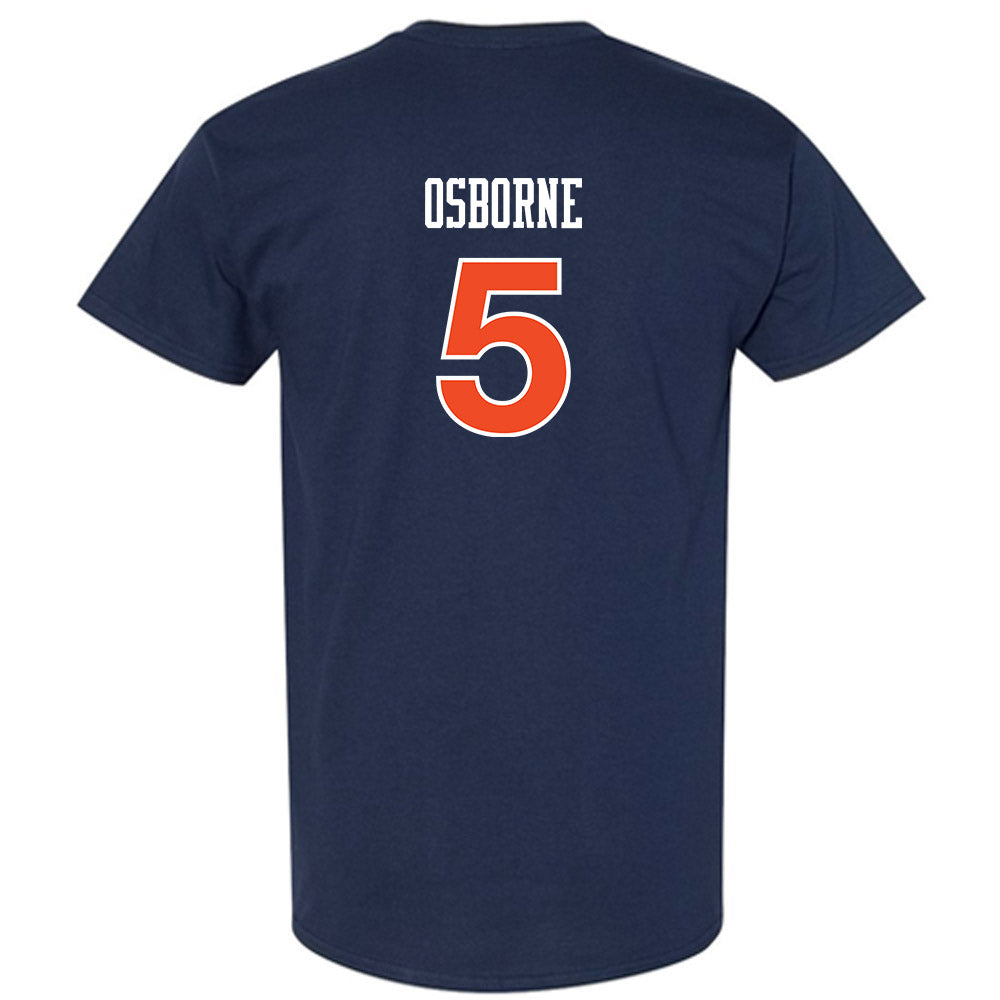 Auburn - NCAA Women's Soccer : Jessica Osborne - Navy Replica Shersey Short Sleeve T-Shirt