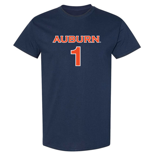 Auburn - NCAA Women's Soccer : Maddie Lo - Navy Replica Shersey Short Sleeve T-Shirt