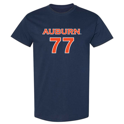 Auburn - NCAA Women's Soccer : Mya Williams - Navy Replica Shersey Short Sleeve T-Shirt