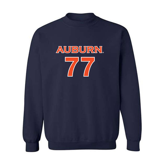 Auburn - NCAA Women's Soccer : Mya Williams - Navy Replica Shersey Sweatshirt