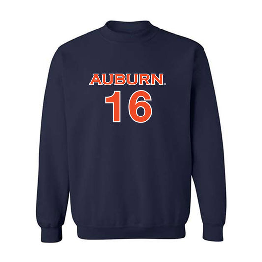 Auburn - NCAA Women's Soccer : Dylan Driver - Navy Replica Shersey Sweatshirt